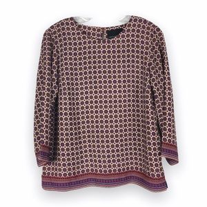 Cynthia Rowley Boho Ethnic Patterned Top Blouse‎ XS